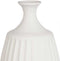 Giftdecor Bloemenvaas Antique Athena - ivoor wit - keramiek - D27 x H48 cm - Klassieke design vaas met historisch en modern karakter