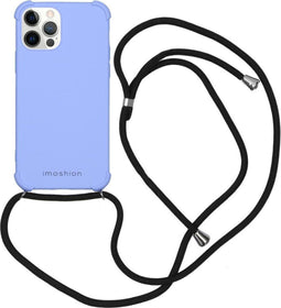 iMoshion Hoesje Geschikt voor iPhone 12 Pro / 12 Hoesje Met Koord - iMoshion Color Backcover met koord - Paars