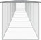 vidaXL - Kippenhok - met - dak - 803x98x90 - cm - gegalvaniseerd - staal - lichtgrijs