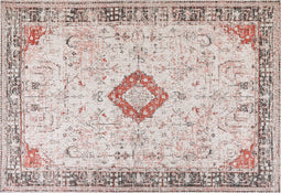 ATTERA - Laagpolig vloerkleed - Rood - 160 x 230 cm - Katoen
