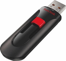 SanDisk Cruzer Glide - USB Stick - 128 GB - USB 2.0A - Zwart