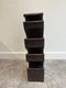 AnLi Style Wijnrek Suar hout walnoot 8 flessen - 70cm