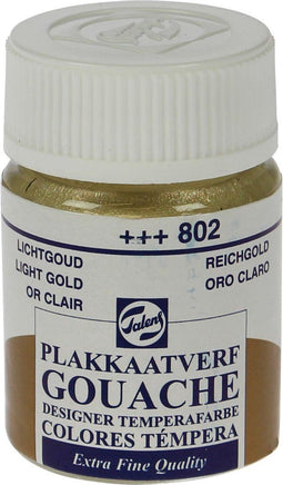 Talens plakkaatvef Extra Fijn flacon van 16 ml, lichtgoud