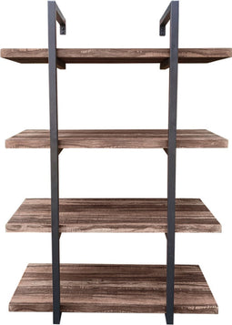 Wandrek ladder Stoer - wandplank boekenkast - wandkast - industrieel - 4 planken