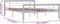 vidaXL - Bedframe - Metalen constructie - 160x200 cm - Grijs en wit
