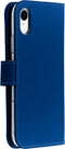 Accezz Hoesje Geschikt voor iPhone Xr Hoesje Met Pasjeshouder - Accezz Wallet Softcase Bookcase - Donkerblauw