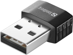 Sandberg Micro WiFi Dongle - USB 2.0 - 650 Mbit/s - 2,4GHz en 5GHz