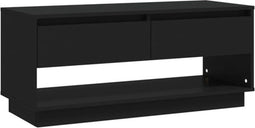 vidaXL - Tv-meubel - 102x41x44 - cm - bewerkt - hout - zwart