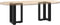 vidaXL - Salontafelpoten - 2 - st - T-vormig - 38x25x(42-43) - cm - staal - zwart