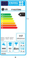 LG F14U2TDN0 - Wasmachine - 8 kg - TurboWash Smart Diagnosis - Wit