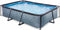 EXIT Stone zwembad 300x200x65cm met filterpomp - grijs