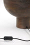 Light & Living Tafellamp Barumi - Mangohout - 55cm - Donkerbruin - excl. kap