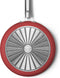 SMEG Koekenpan Rood Mat - ø 30 cm - Standaard anti-aanbaklaag