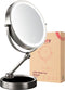 Fraay® Make Up Spiegel - 10x Vergroting - LED Verlichting Dimbaar - Nikkel