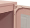 vidaXL - Dressoir - 100,5x39x107 - cm - koudgewalst - staal - roze