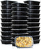 Nimma Meal Prep Bakjes - Vershoudbakjes - 1 Liter - 30 Stuks - Zwart (30 stuks)