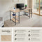 tectake® Stoke - Bureau - Industrieel design - 4 opbergvakken - Lichtbruin