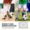 Dunlop Voetbaldoel - Voetbal Goal 300 x 200 x 110 cm - Metaal - Wit/Rood - Snelle Montage - Inclusief 7 Grondhaken