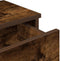 vidaXL - Wandschap - met - lades - 100x37,5x19 - cm - bewerkt - hout - gerookt - eiken