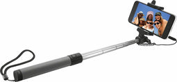 Trust Urban Opvouwbare Selfie Stick - Uitschuifbaar 25-80 cm - Zwart