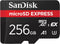 SanDisk microSD Express - 256GB - PCIe NVMe UHS-I 880MB/s