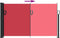 vidaXL - Windscherm - uittrekbaar - 120x500 - cm - rood