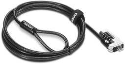 Lenovo 4XE1F30277 - Combinatieslot Kensington 1,8 m - Gemakkelijk te installeren - Zwart