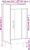 vidaXL - Dressoir - 34,5x34x90 - cm - bewerkt - hout - sonoma - eiken