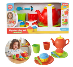Home Food 13013A - Theeservies 12 dlg - Theepot kopjes schoteltjes lepeltjes (12 dlg)