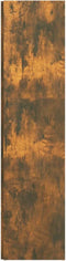vidaXL - Hoekkast - 33x33x132 - cm - bewerkt - hout - gerookt - eikenkleurig
