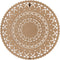 PTMD Willian Brown MDF Round Wallpanel Carved S