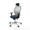 Piqueras y Crespo 1D086G2 - Bureaustoel - Hoogteverstelbaar met armleuning en hoofdsteun - Marineblauw