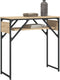 vidaXL - Wandtafel - met - schap - 75x30x75 - cm - bewerkt - hout - sonoma - eikenkleur
