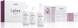 Lakme I.Plex Salon Kit: Premium Bond 500ml, Keratech I.Power 500ml, Verdeler, Pomp, Gebruiksaanwijzing, Haar Perfectie 3x10ml