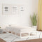 vidaXL - Bedframe - massief - hout - wit - 100x200 - cm