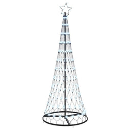 LED Kerstboom met 230 LED Koudwit 71 x 71 x 184.5 cm Metaal