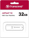 Transcend JetFlash 730 - USB flash drive 32GB - USB 3.2 - Wit
