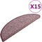 vidaXL - Trapmatten - 15 - st - 65x21x4 - cm - paars