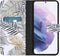 iMoshion Hoesje Geschikt voor Samsung Galaxy S21 Plus Hoesje Met Pasjeshouder - iMoshion Design Softcase Bookcase - Meerkleurig / Glamour Botanic