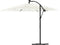 vidaXL - Parasol - met - stalen - paal - 269x269x235 - cm - wit