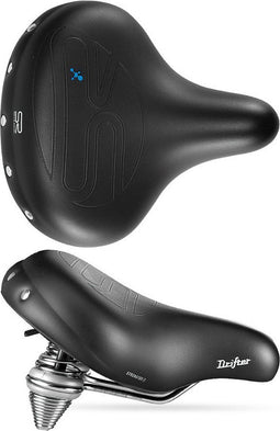 Selle Royal Drifter Plus - Fietszadel - Royalgel™ vulling dubbele veren - zwart