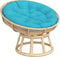 vidaXL - Zitkussen - rond - Ø - 100x11 - cm - oxford - stof - turquoise