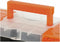 Klein maar handig gereedschapskistje (25 x 12 x 9,5 cm) - zwart-oranje