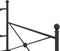 vidaXL - Slaapbank - onderschuifbed - zonder - matras - 107x203 - cm - staal - zwart
