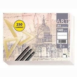 Tekenpapier Pacsa Wit A4 250 Lakens (6 Stuks)