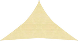 vidaXL - Zonnezeil - 160 - g/m² - 2,5x2,5x3,5 - m - HDPE - beige