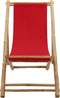 vidaXL - Terrasstoel - bamboe - en - canvas - rood