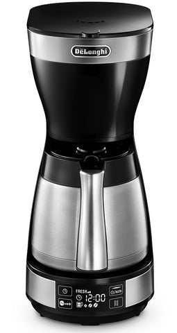 DeLonghi ICM 16731 - Filter Koffiezetapparaat - Warmhoudfunctie Zwenkfilter - Zwart/Zilver