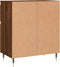 vidaXL - Dressoir - 60x35x70 - cm - bewerkt - hout - bruin - eikenkleur