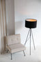 Zuiver Lesley Vloerlamp/ Staande driepoot lamp Zwart